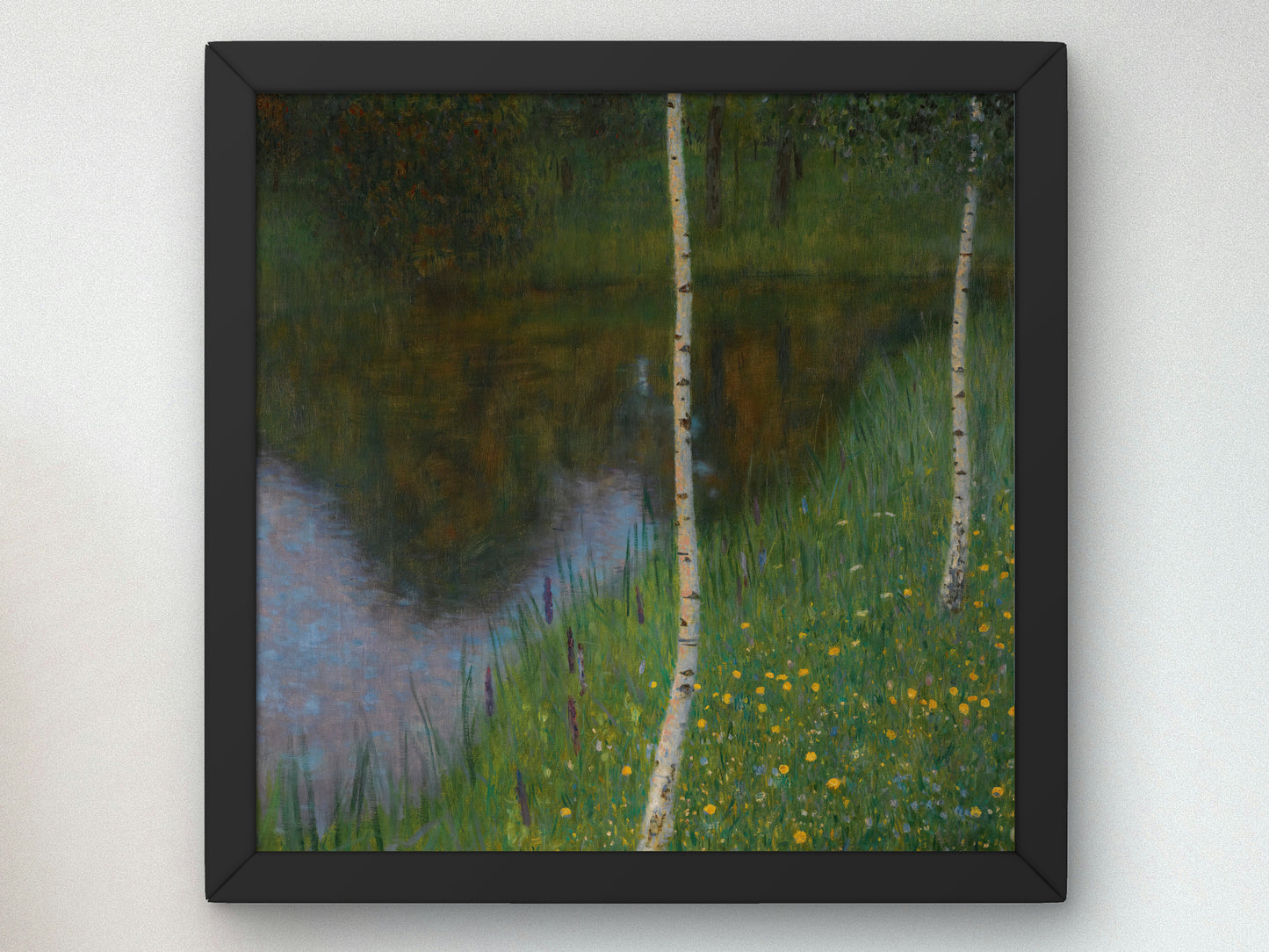 Lakeshore with Birches by Gustav Klimt, Wall Art Print, Fine Art Reproduction, Museum Quality Decor, Poster