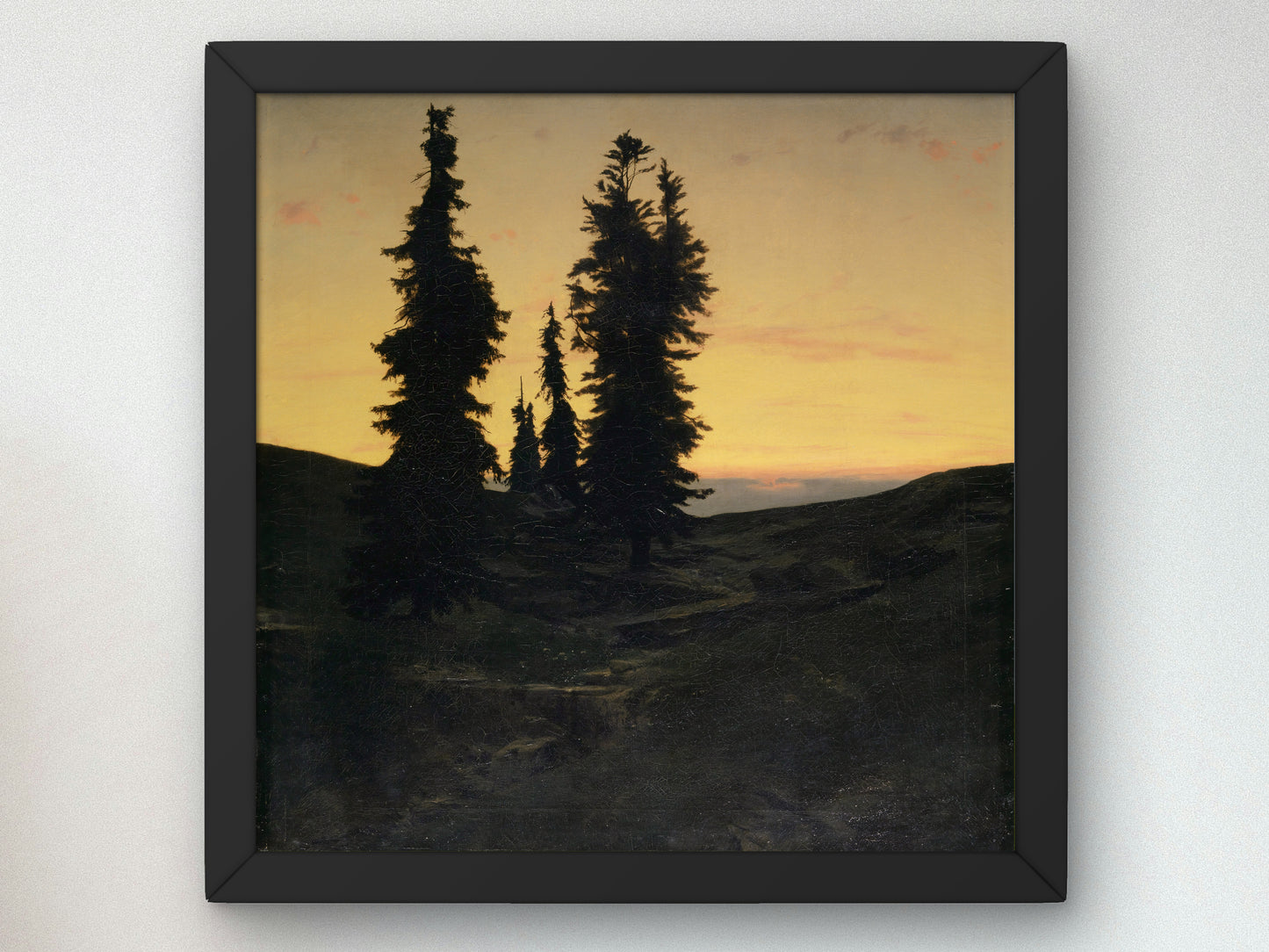 Fir Trees by Arnold Böcklin 1849, Wall Art Print, Fine Art Reproduction, Museum Quality Decor, Poster