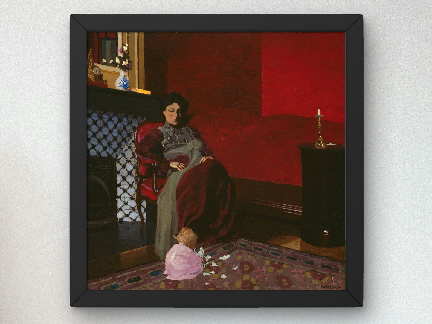 The Red Room by Félix Vallotton 1899, Wall Art Print, Fine Art Reproduction, Museum Quality Decor, Poster