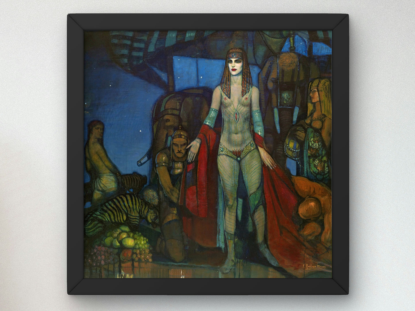 The Queen of Sheba by Federico Beltrán Masses, Wall Art Print, Fine Art Reproduction, Museum Quality Decor, Poster