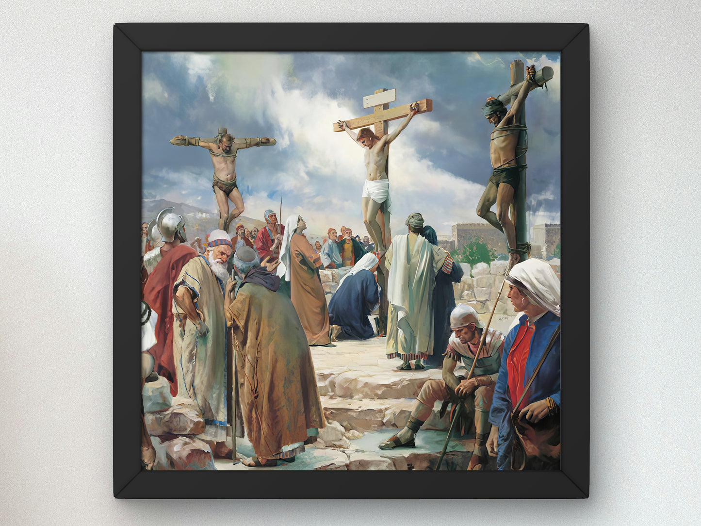 Crucifixion by Carl Bloch 1870, Wall Art Print, Fine Art Reproduction, Museum Quality Decor, Poster