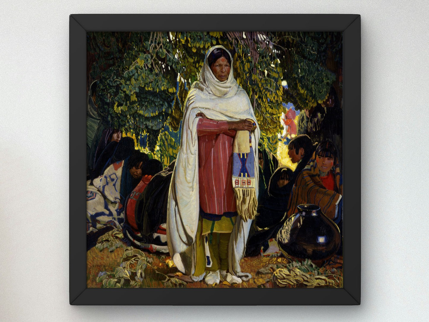 The Gift by Ernest L. Blumenschein 1922, Wall Art Print, Fine Art Reproduction, Museum Quality Decor, Poster