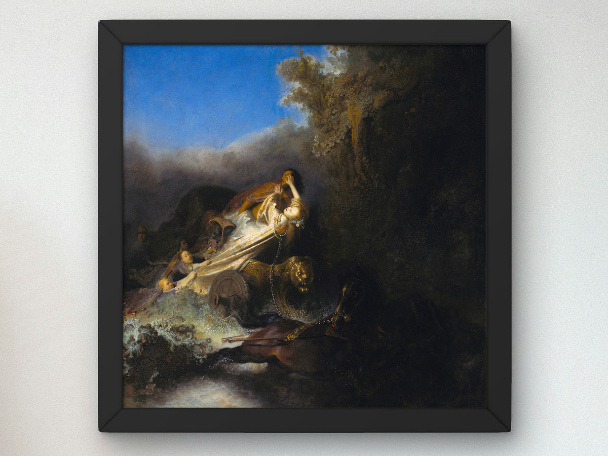 The Abduction of Proserpina by Rembrandt van Rijn 1631, Wall Art Print, Fine Art Reproduction, Museum Quality Decor, Poster