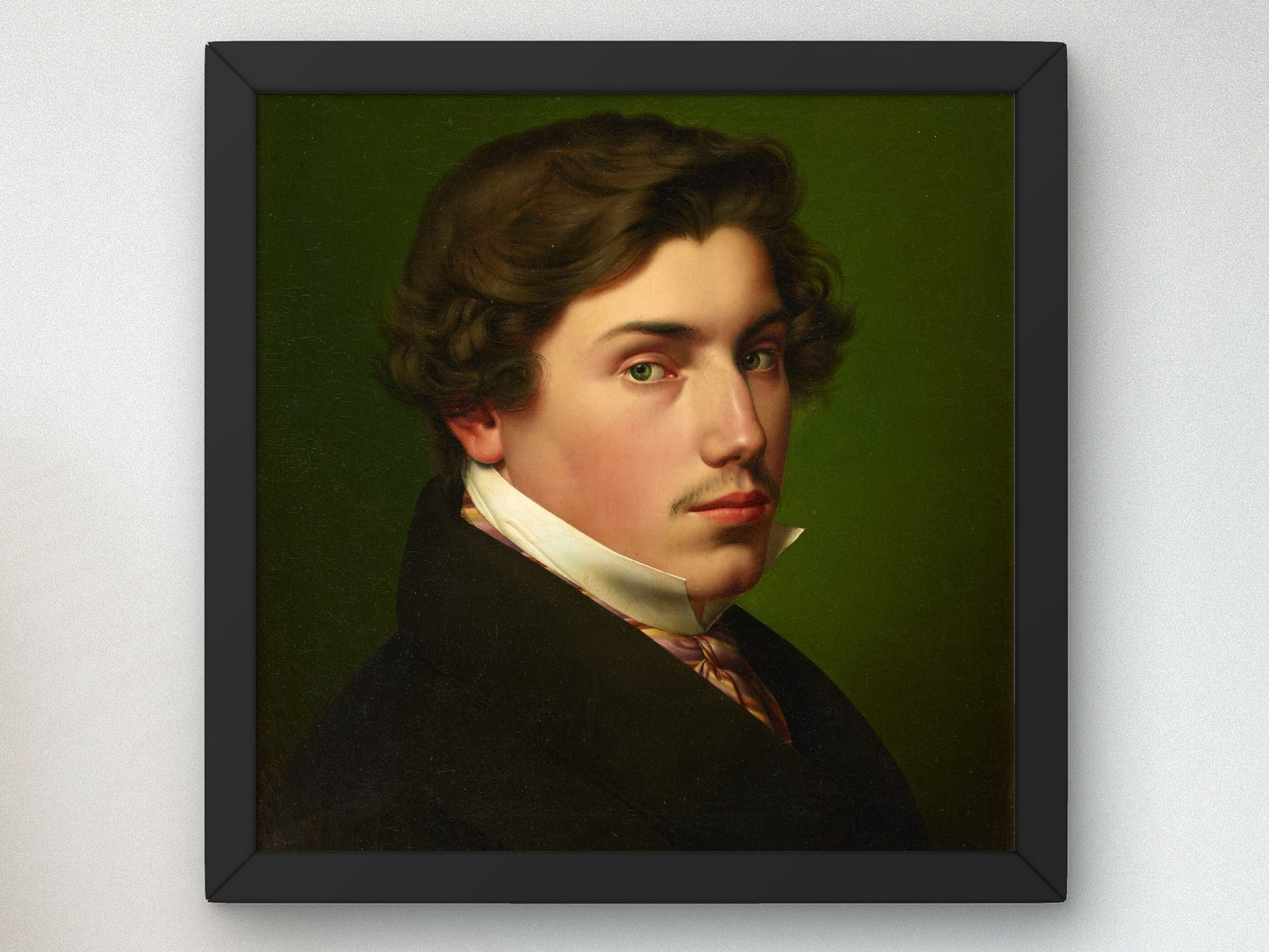 Self Portrait by Eduard Daege 1826, Wall Art Print, Fine Art Reproduction, Museum Quality Decor, Poster