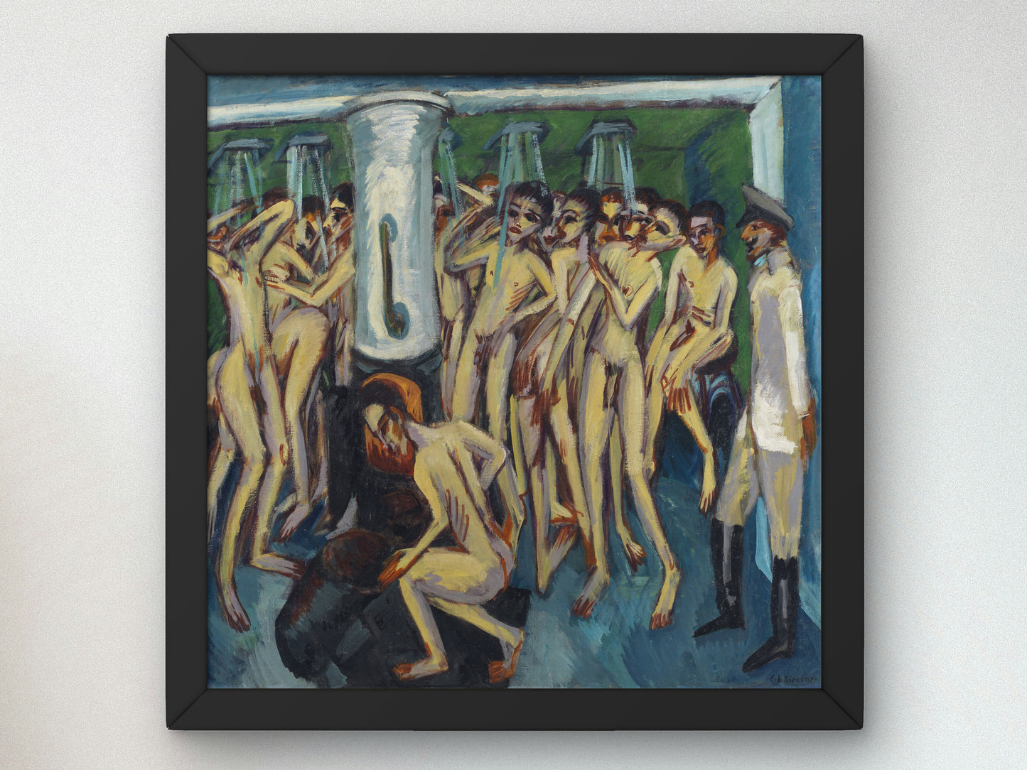 Artillerymen by Ernst Ludwig Kirchner 1914, Wall Art Print, Fine Art Reproduction, Museum Quality Decor, Poster