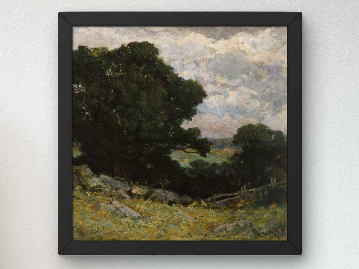 Landscape by Edward Mitchell Bannister 1897, Wall Art Print, Fine Art Reproduction, Museum Quality Decor, Poster