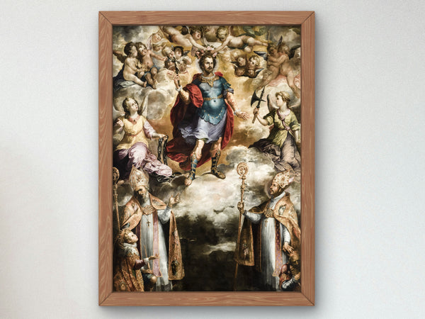 Apotheosis of Saint Hermenegild by Francisco de Herrera the Elder 1620, Wall Art Print, Fine Art Reproduction, Museum Quality Decor, Poster
