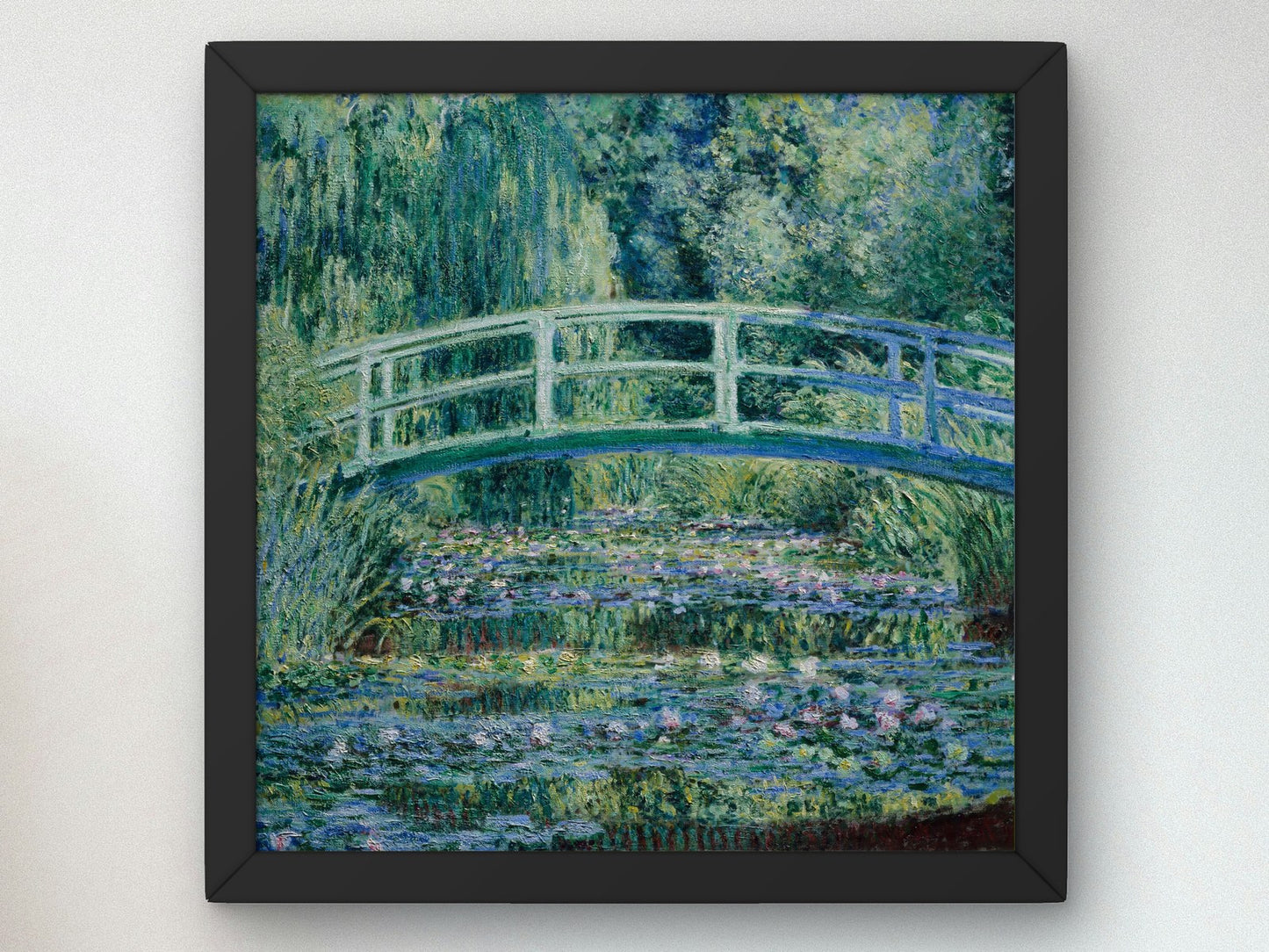 Water Lilies and Japanese Bridge by Claude Monet 1899, Wall Art Print, Fine Art Reproduction, Museum Quality Decor, Poster