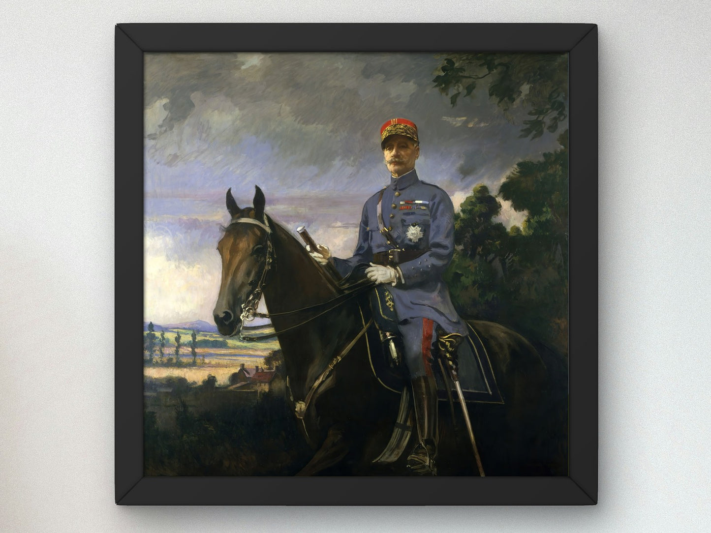 Marshal Ferdinand Foch by Edmund Tarbell 1920, Wall Art Print, Fine Art Reproduction, Museum Quality Decor, Poster