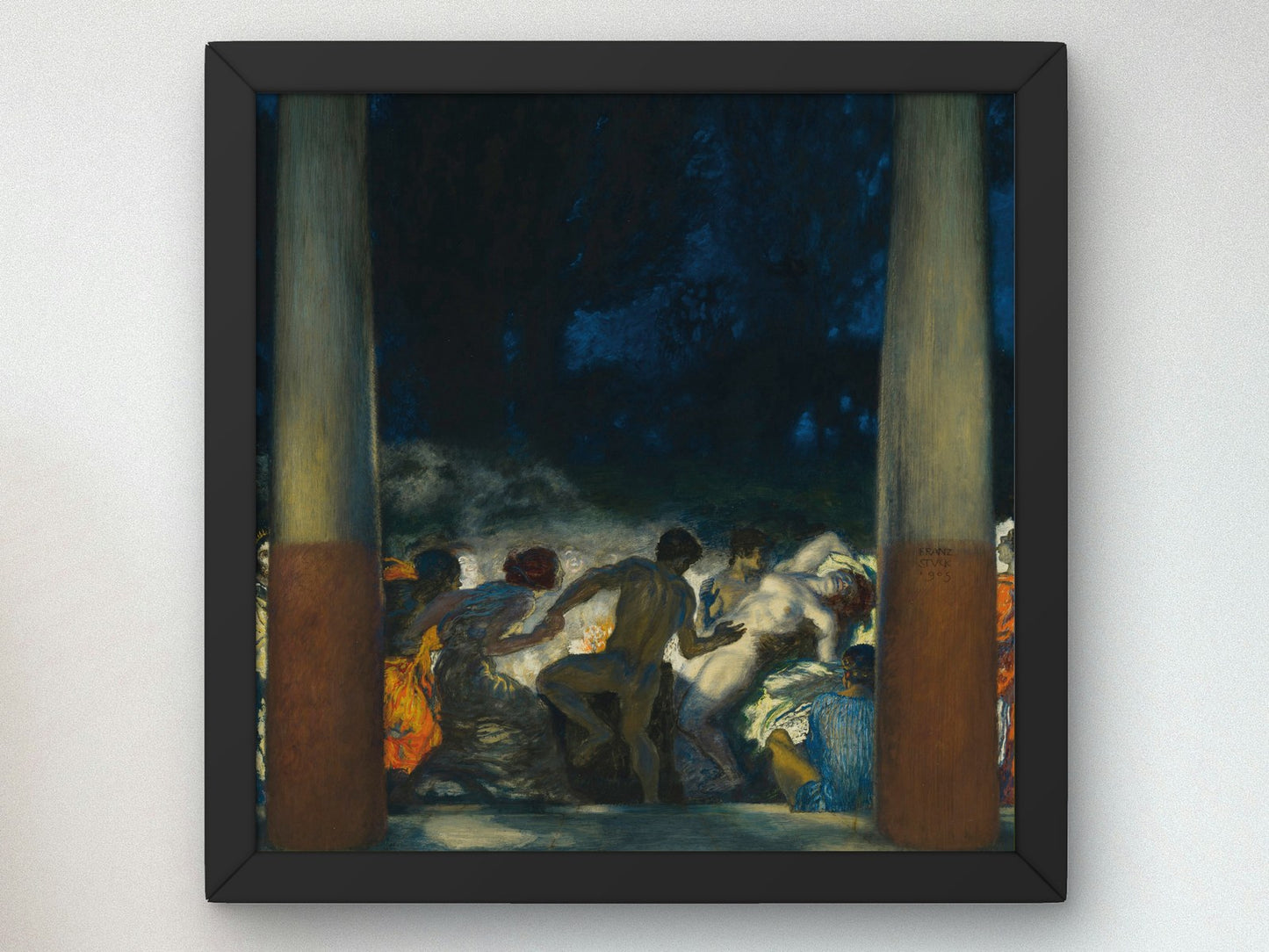 Bacchanal by Franz von Stuck 1905, Wall Art Print, Fine Art Reproduction, Museum Quality Decor, Poster