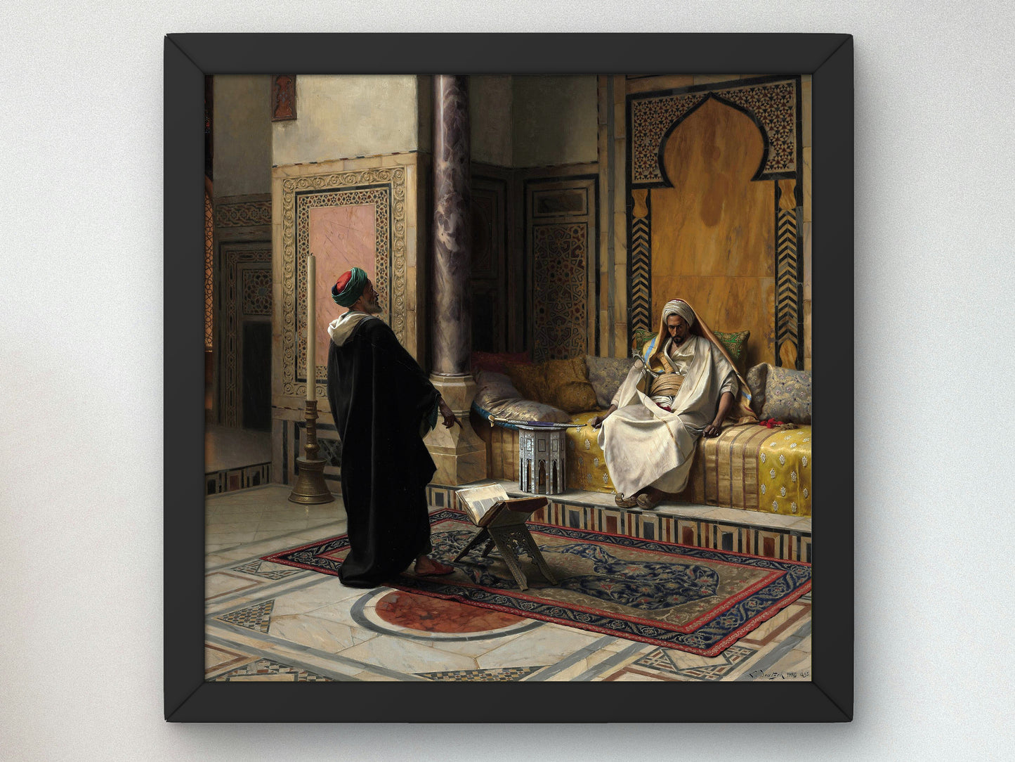 Learned Advice by Ludwig Deutsch 1895, Wall Art Print, Fine Art Reproduction, Museum Quality Decor, Poster