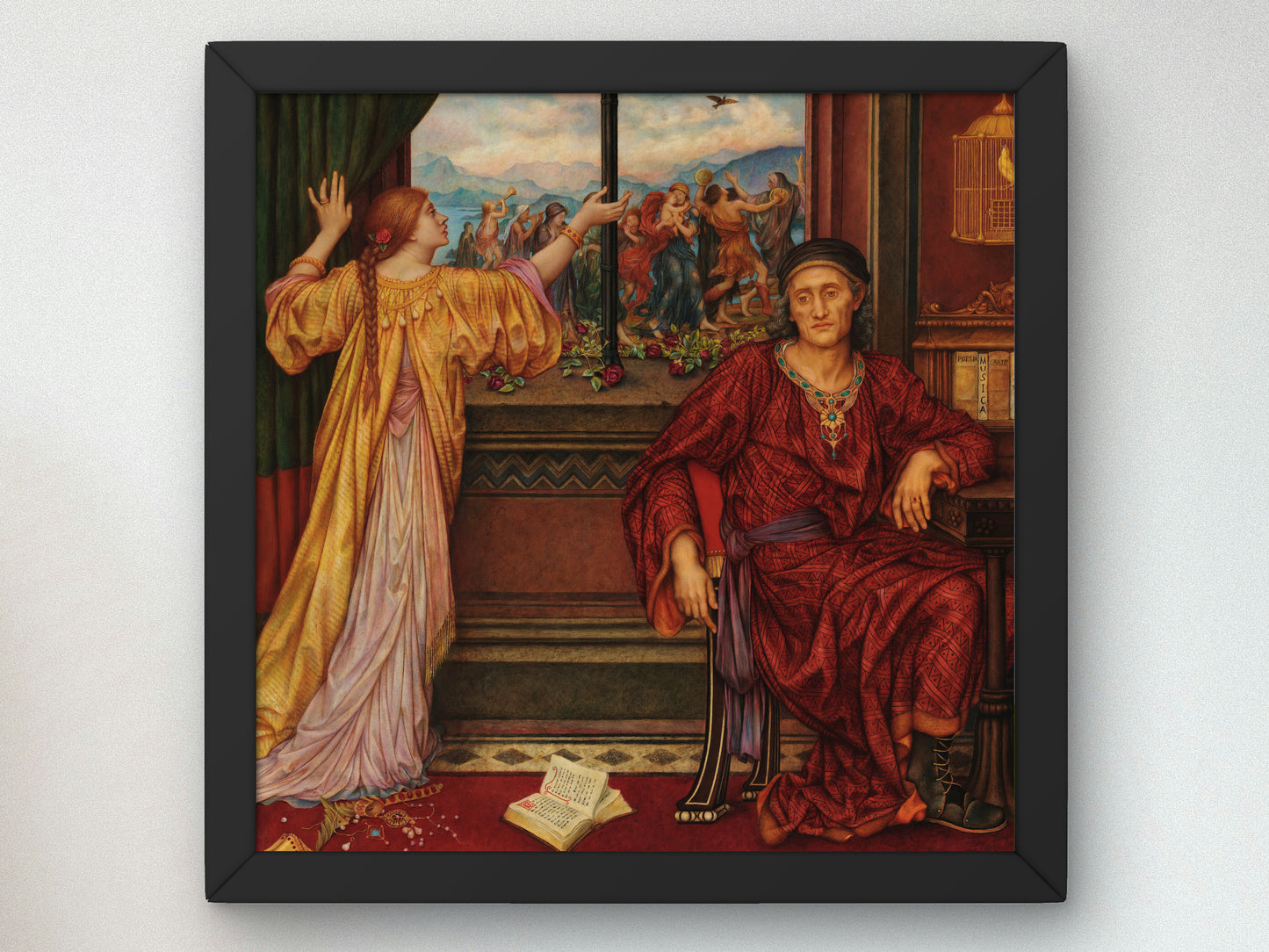 The Gilded Cage by Evelyn De Morgan 1901, Wall Art Print, Fine Art Reproduction, Museum Quality Decor, Poster
