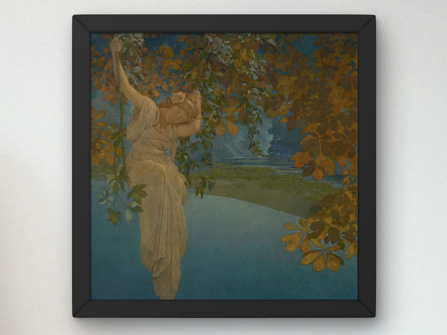 Reveries by Maxfield Parrish 1913, Wall Art Print, Fine Art Reproduction, Museum Quality Decor, Poster