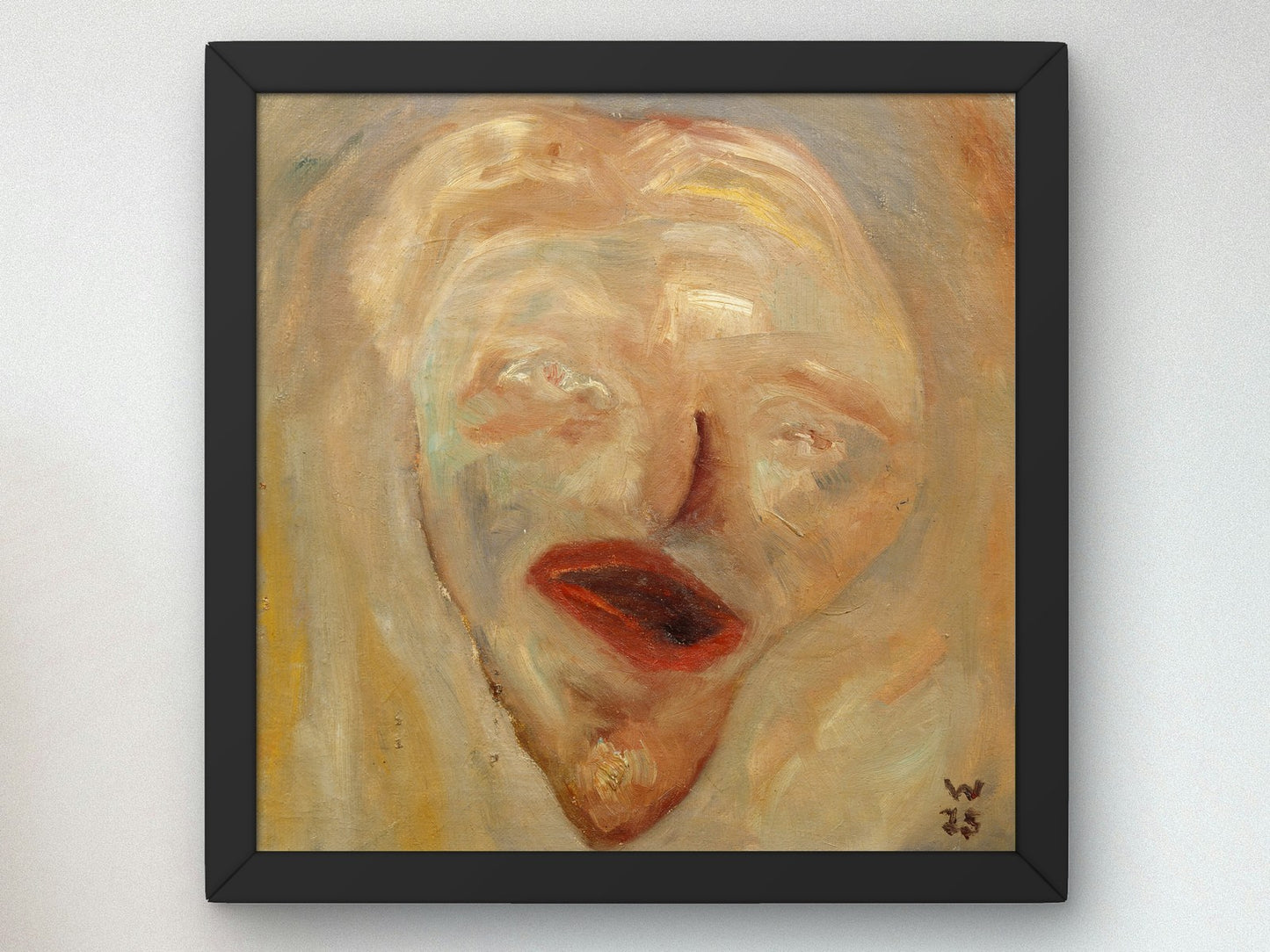 Self Portrait by Erich Wichmann 1925, Wall Art Print, Fine Art Reproduction, Museum Quality Decor, Poster