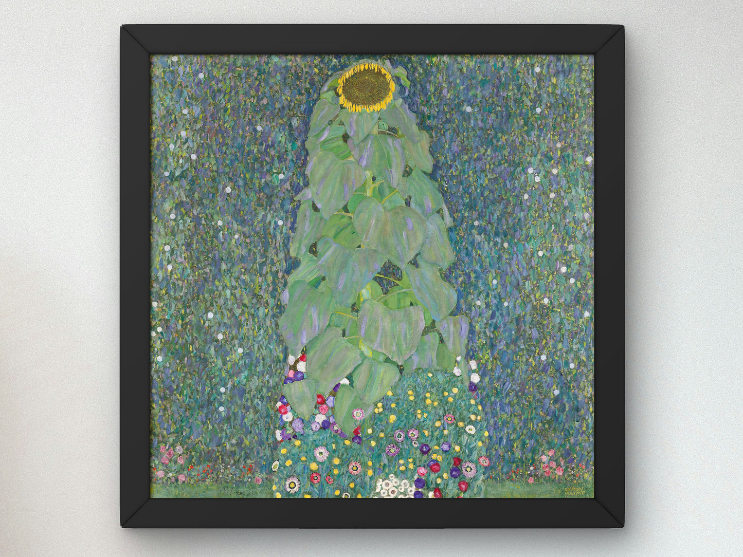 Sunflowers by Gustav Klimt 1883, Wall Art Print, Fine Art Reproduction, Museum Quality Decor, Poster