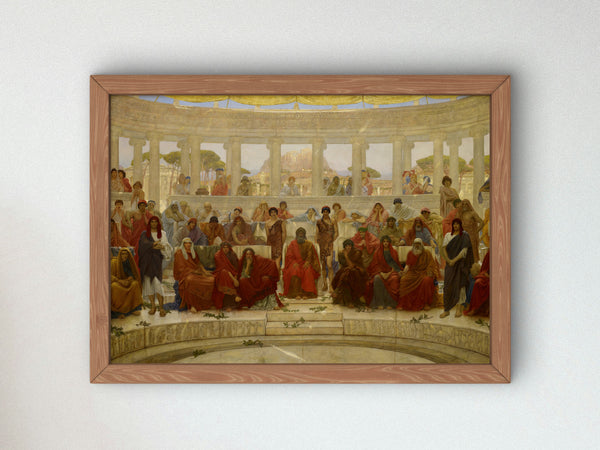 An Audience in Athens during Agamemnon by Aeschylus by William Blake Richmond 1884, Wall Art Print, Fine Art Reproduction, Museum Quality