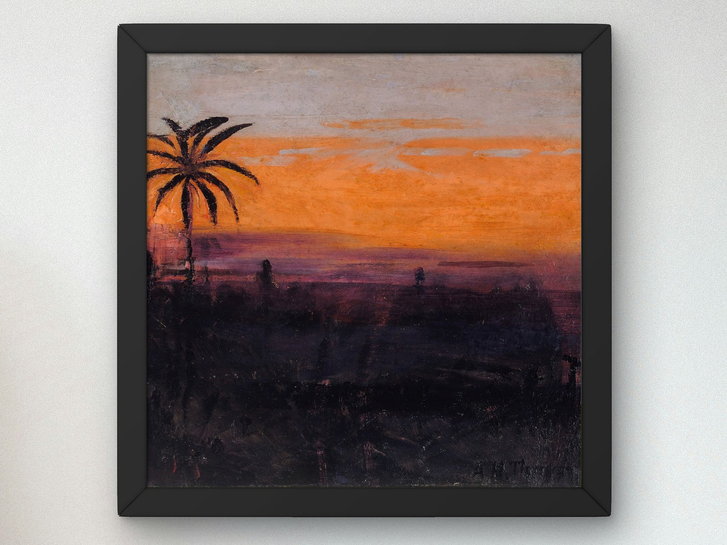 The Sky Simulated by Red Flamingoes by Abbott Handerson Thayer 1909, Wall Art Print, Fine Art Reproduction, Museum Quality Decor, Poster
