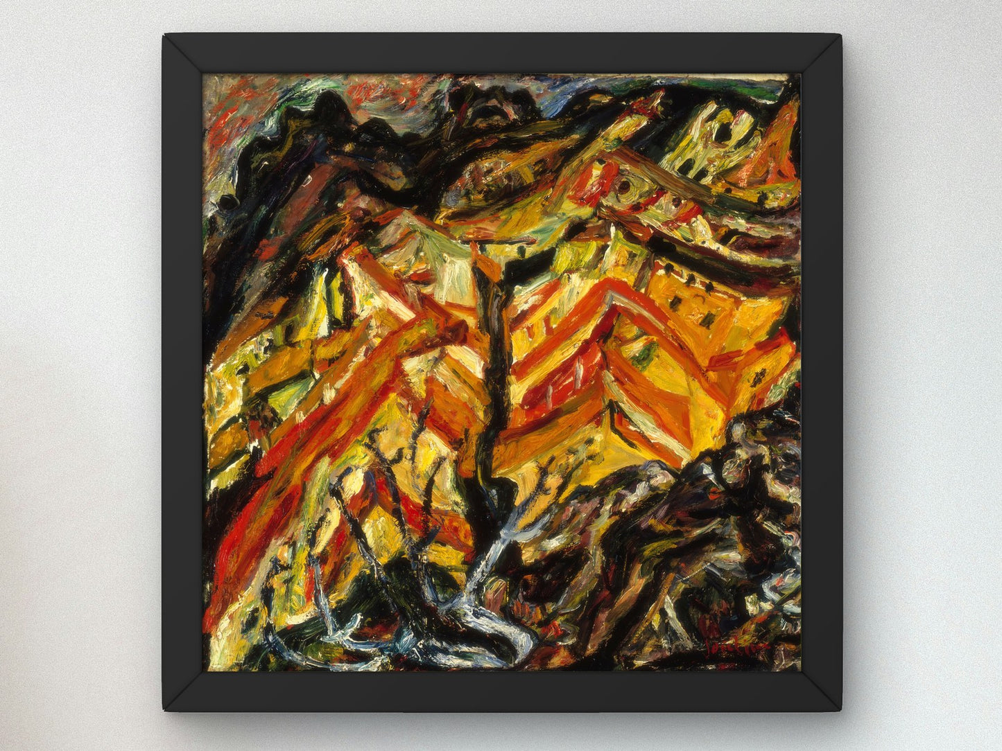 View Overlooking Céret by Chaïm Soutine 1922, Wall Art Print, Fine Art Reproduction, Museum Quality Decor, Poster