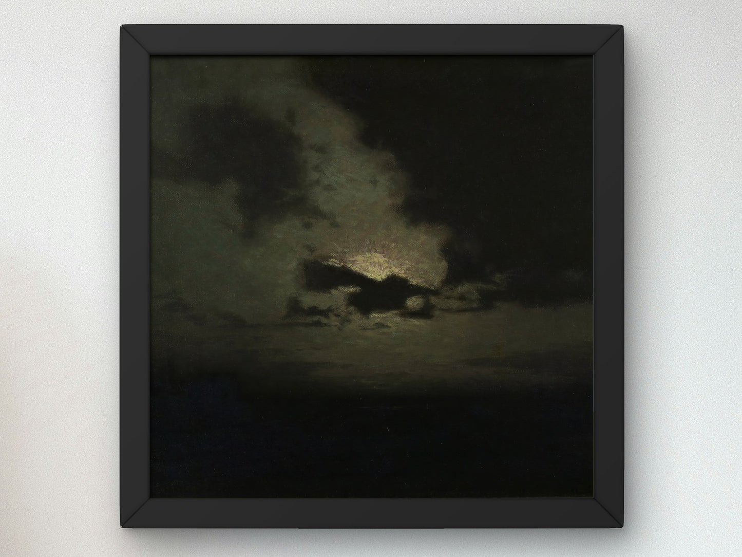 The Hidden Moon by Lovell Birge Harrison 1907, Wall Art Print, Fine Art Reproduction, Museum Quality Decor, Poster