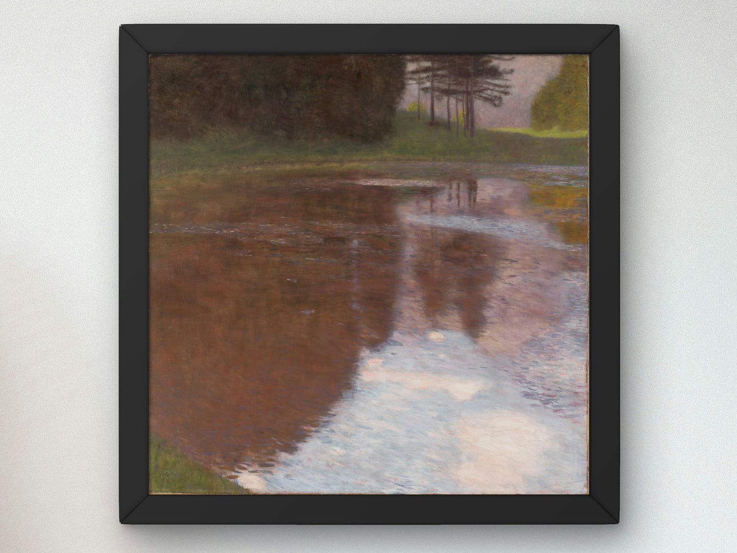 Tranquil Pond, Egelsee near Golling, Salzburg by Gustav Klimt 1899, Wall Art Print, Fine Art Reproduction, Museum Quality Decor, Poster