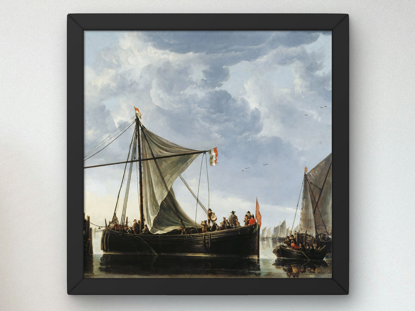 The Passage Boat by Albert Cuyp 1650, Wall Art Print, Fine Art Reproduction, Museum Quality Decor, Poster
