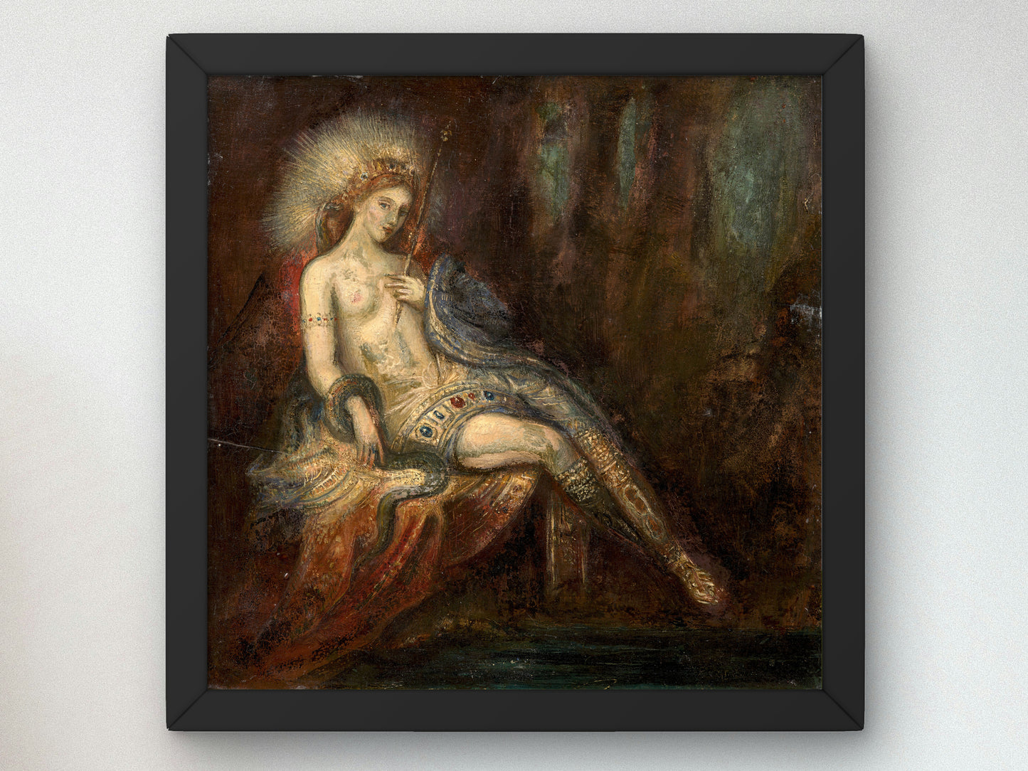 Goddess on a Rock by Gustave Moreau, Wall Art Print, Fine Art Reproduction, Museum Quality Decor, Poster
