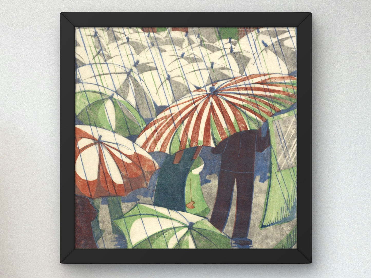 Wet Afternoon by Ethel Spowers 1930, Wall Art Print, Fine Art Reproduction, Museum Quality Decor, Poster