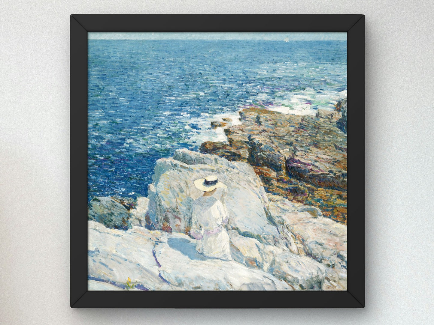 The South Ledges Appledore by Childe Hassam 1913, Wall Art Print, Fine Art Reproduction, Museum Quality Decor, Poster