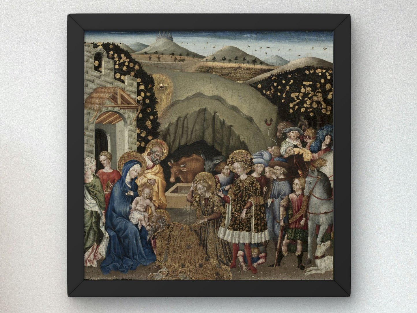 The Adoration of the Magi by Giovanni di Paolo 1440, Wall Art Print, Fine Art Reproduction, Museum Quality Decor, Poster