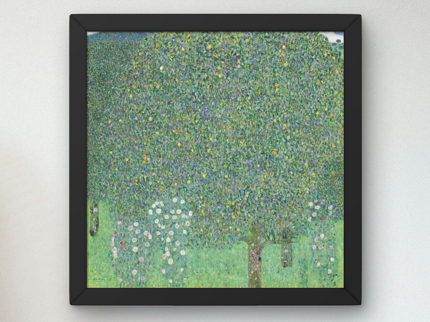 Rosebushes Under the Trees by Gustav Klimt 1912, Wall Art Print, Fine Art Reproduction, Museum Quality Decor, Poster