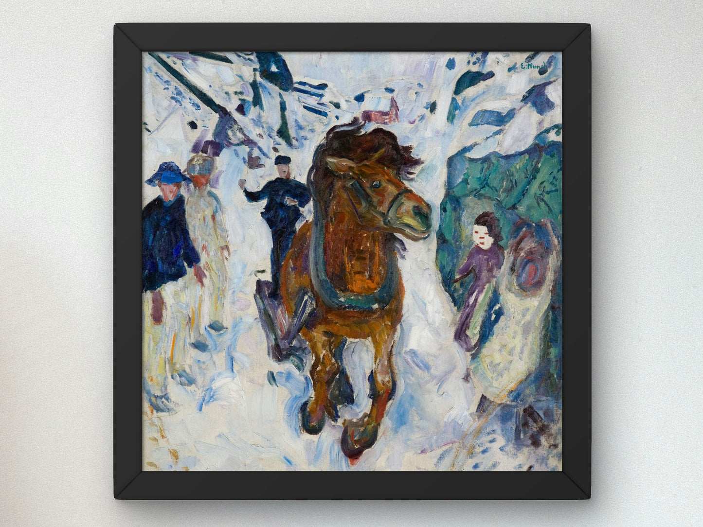 Galloping Horse by Edvard Munch 1910, Wall Art Print, Fine Art Reproduction, Museum Quality Decor, Poster