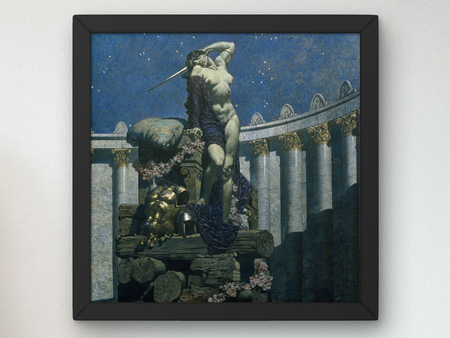 Dido at the Stake by Alexander Rothaug 1935, Wall Art Print, Fine Art Reproduction, Museum Quality Decor, Poster