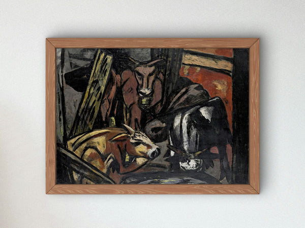 Bullock Shed by Max Beckmann 1933, Wall Art Print, Fine Art Reproduction, Museum Quality Decor, Poster