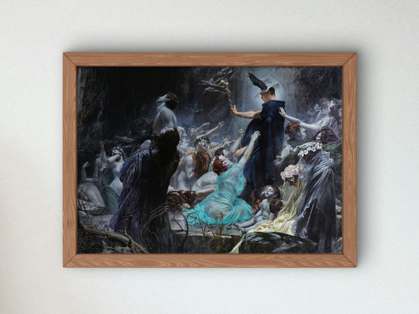 The Souls At The Acheron by Adolf Hirémy Hirschl 1898, Wall Art Print, Fine Art Reproduction, Museum Quality Decor, Poster