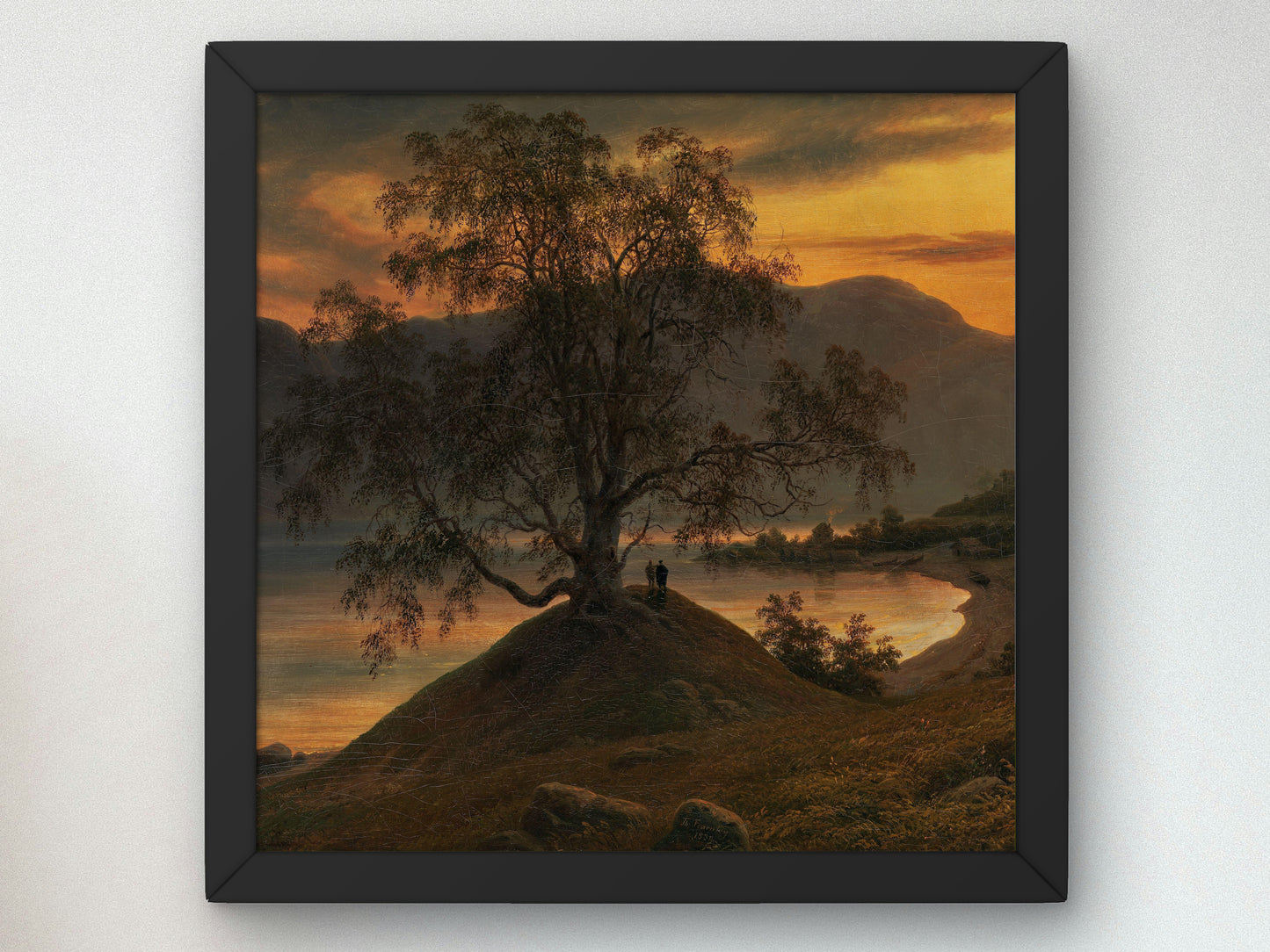 Old Birch Tree at the Sognefjord by Thomas Fearnley 1839, Wall Art Print, Fine Art Reproduction, Museum Quality Decor, Poster