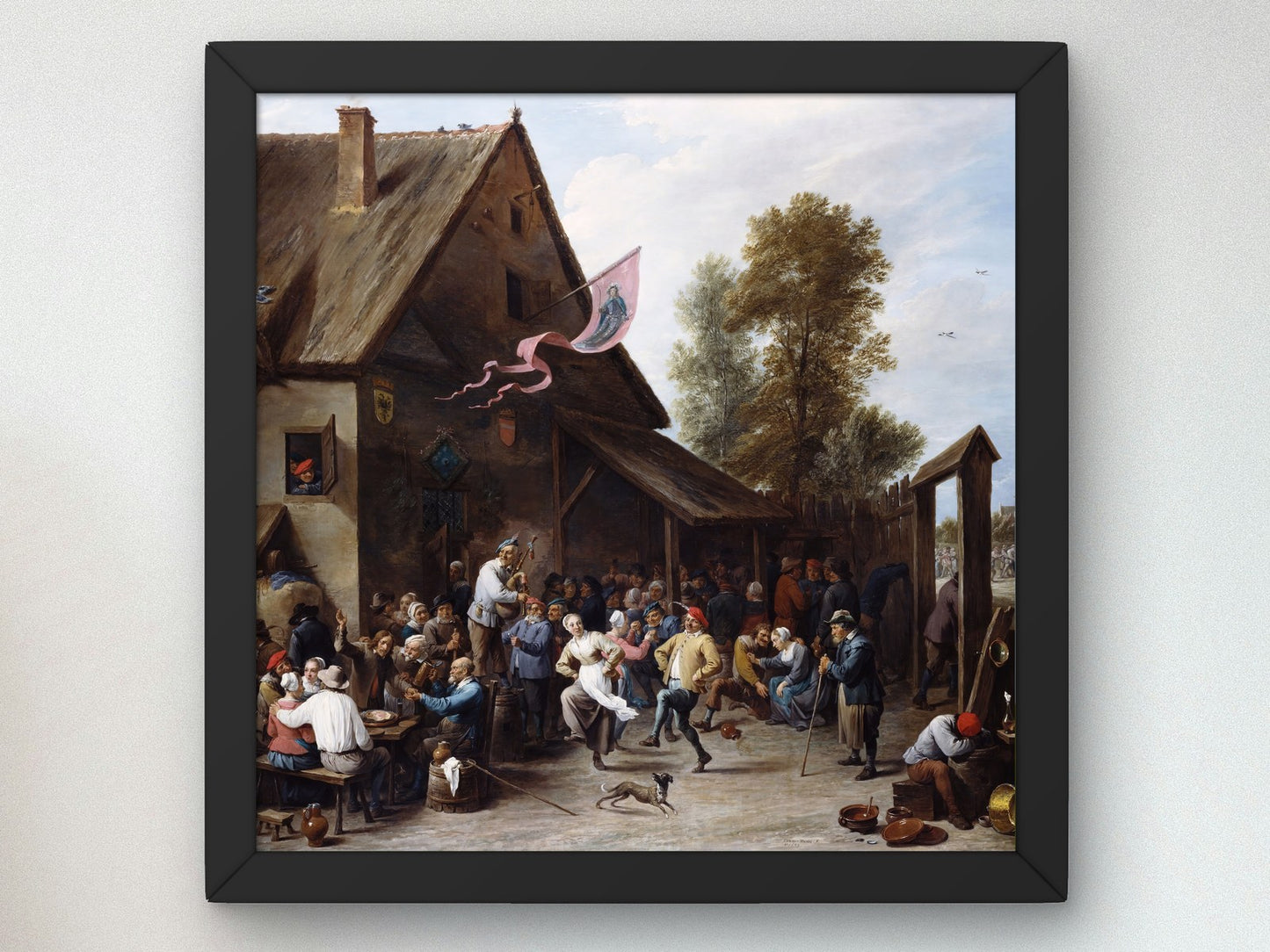 Kermis on St Georges Day by David Teniers the Younger 1665, Wall Art Print, Fine Art Reproduction, Museum Quality Decor, Poster