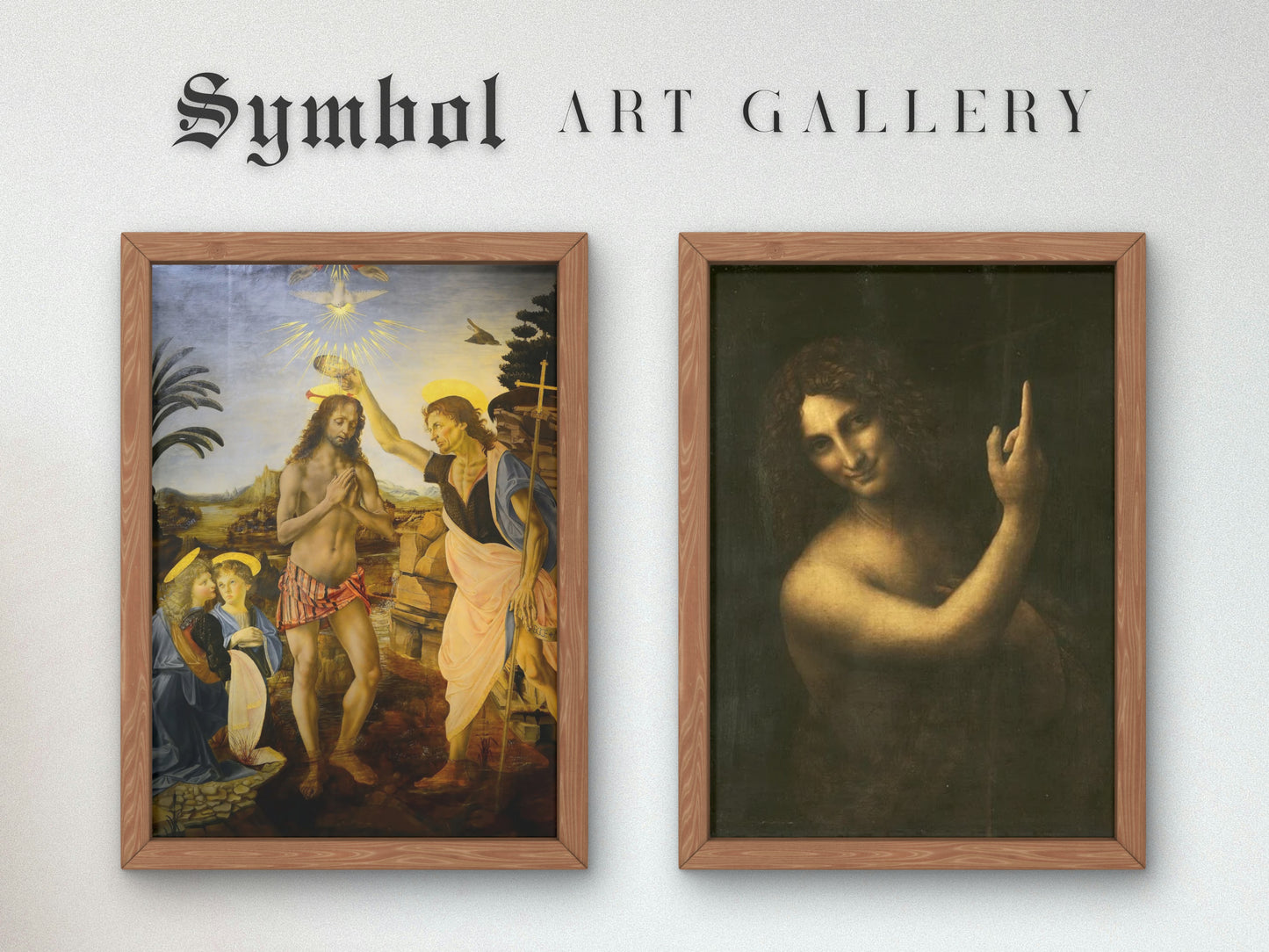 Saint John the Baptist by Leonardo da Vinci Art print, Cultural art, Quality artwork gallery poster, wall art, classy elegant home decor