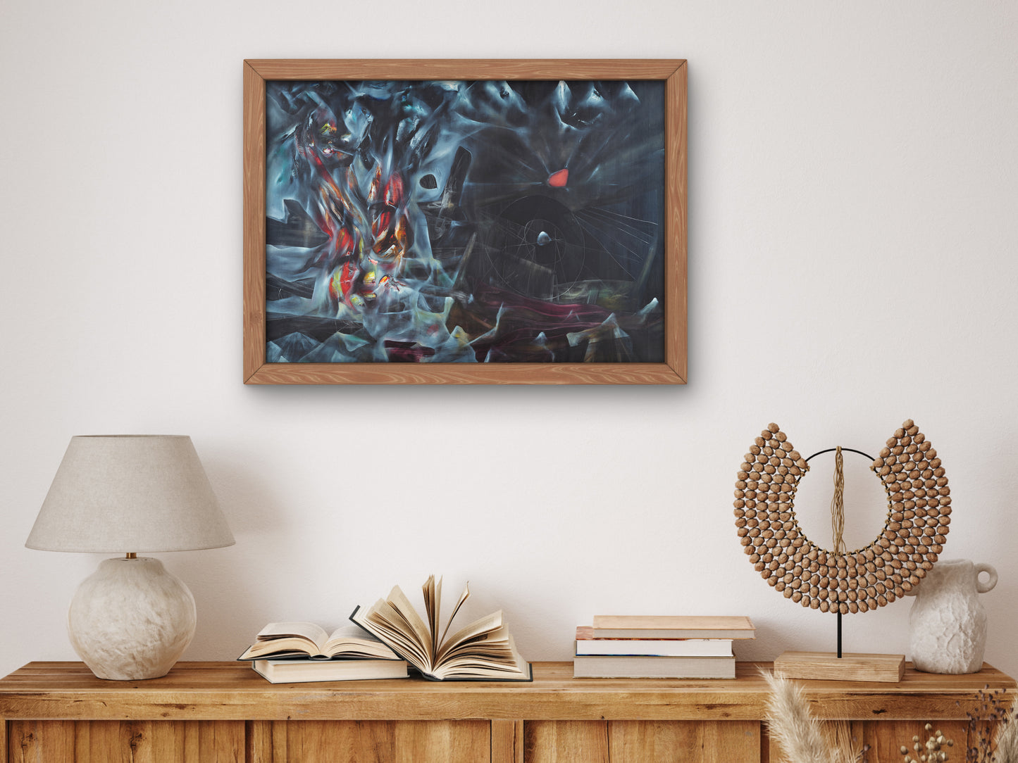 The Disasters of Mysticism by Roberto Matta 1942, Museum Quality Oil Painting, Modern Art home decor, wall art Print Poster