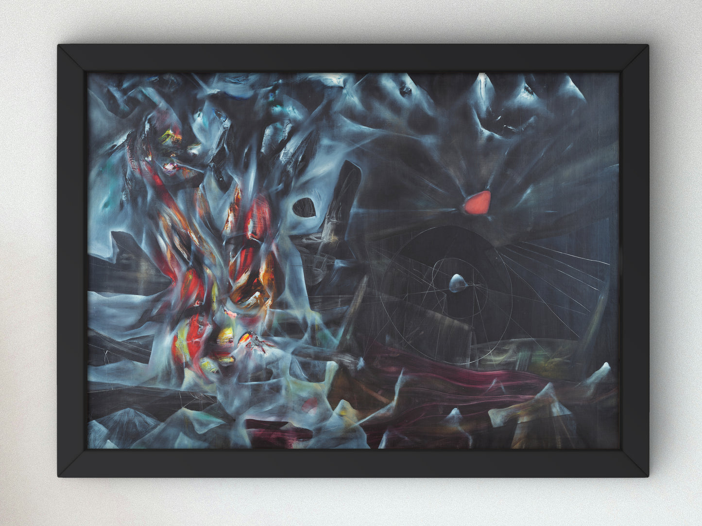 The Disasters of Mysticism by Roberto Matta 1942, Museum Quality Oil Painting, Modern Art home decor, wall art Print Poster