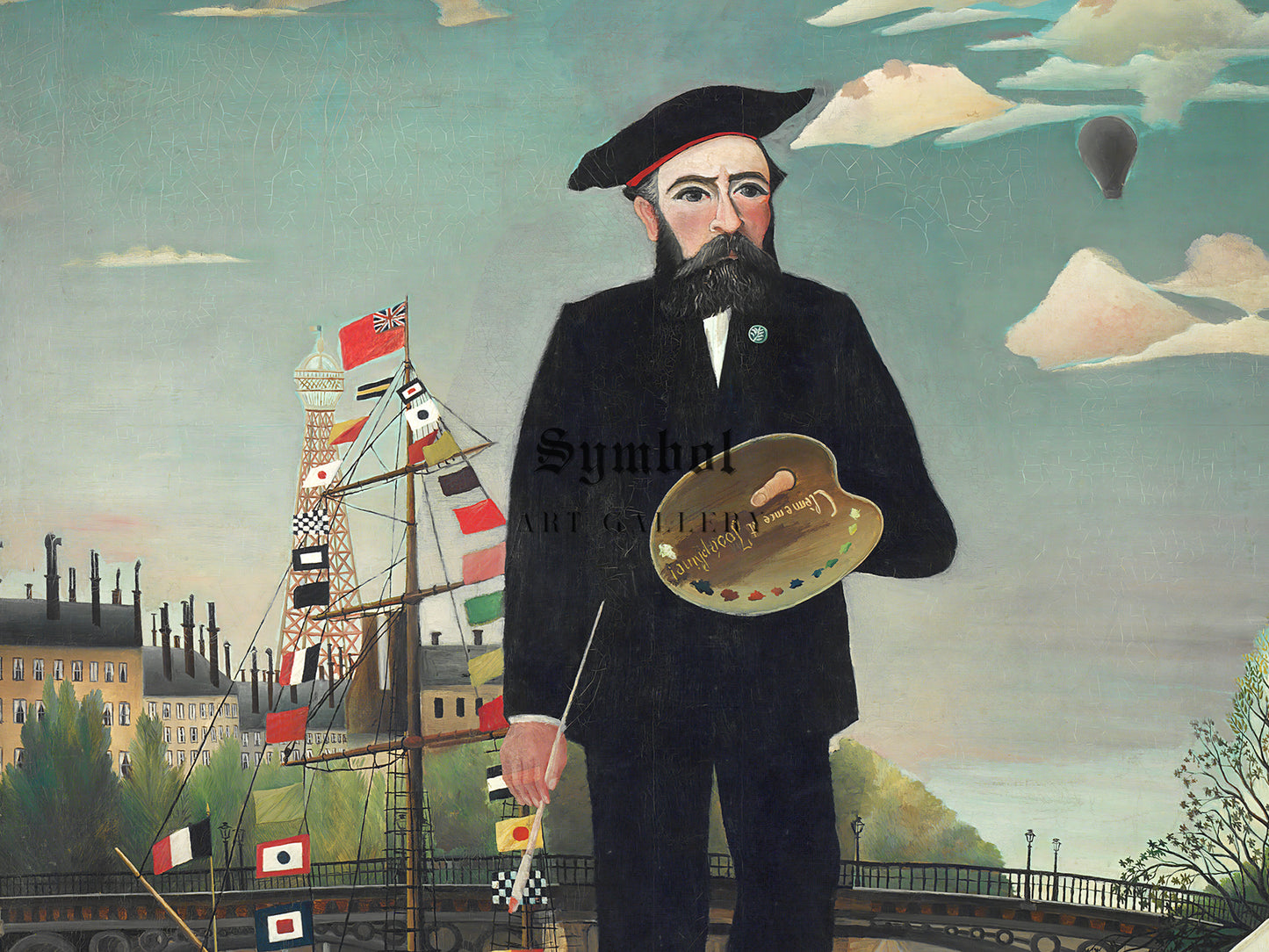 Moi-même by Henri Rousseau 1890 Art Print, Museum Quality Oil Painting print, home decor wall art, Housewarming Home Gift, Elegant Poster