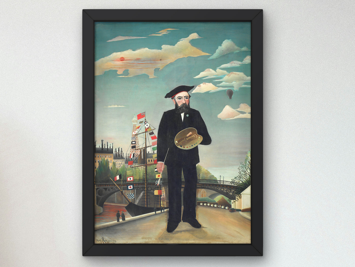 Moi-même by Henri Rousseau 1890 Art Print, Museum Quality Oil Painting print, home decor wall art, Housewarming Home Gift, Elegant Poster