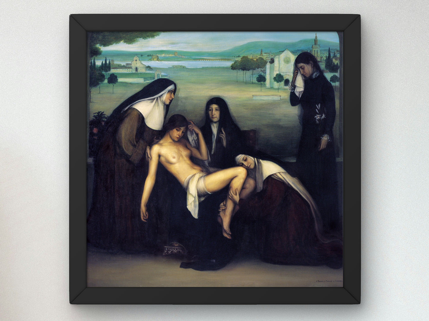 The Grace by Julio Romero de Torres 1914, Wall Art Print, Fine Art Reproduction, Museum Quality Decor, Poster
