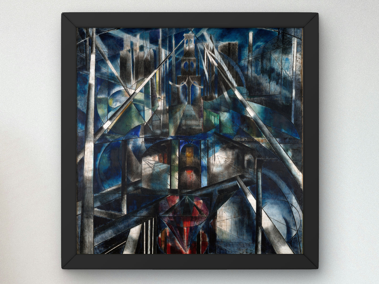 Brooklyn Bridge by Joseph Stella 1919, Wall Art Print, Fine Art Reproduction, Museum Quality Decor, Poster