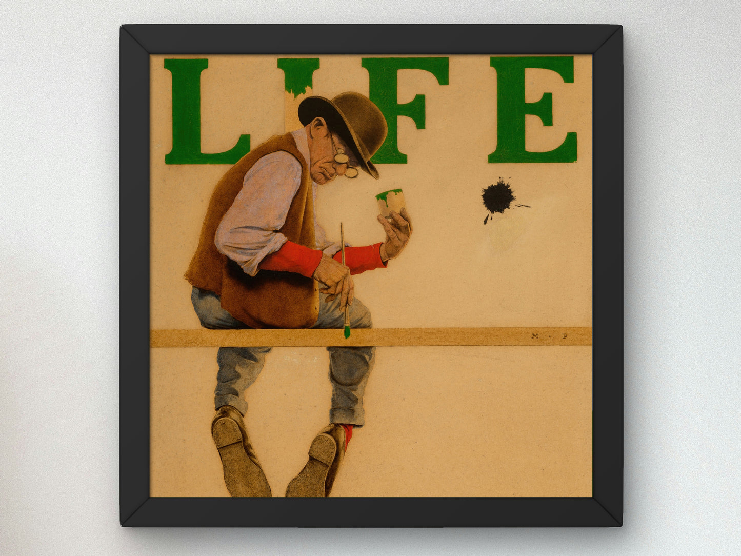 A Man of Letters by Maxfield Parrish 1921, Wall Art Print, Fine Art Reproduction, Museum Quality Decor, Poster