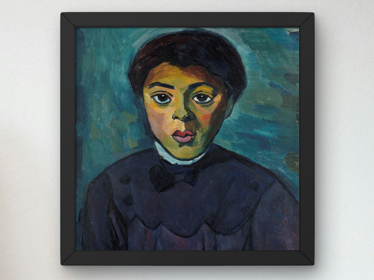 Portrait of a Girl by Alexander Kanoldt 1911, Wall Art Print, Fine Art Reproduction, Museum Quality Decor, Poster