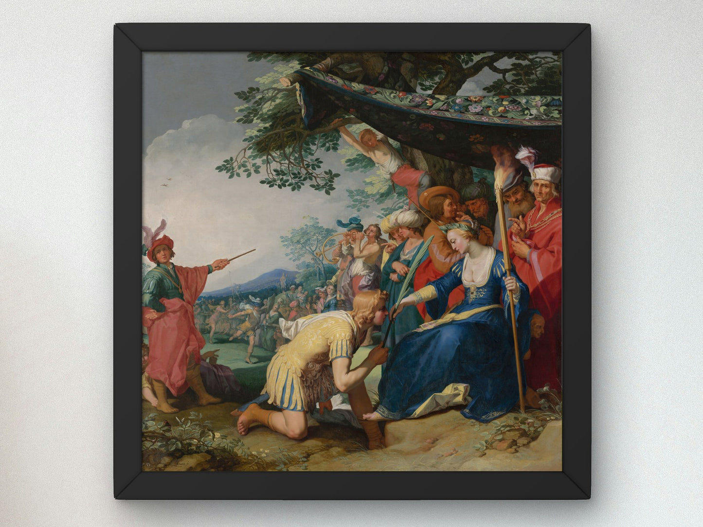 Theagenes Receiving the Palm of Honour from Chariclea by Abraham Bloemaert 1626, Wall Art Print, Fine Art Reproduction, Museum Quality Decor