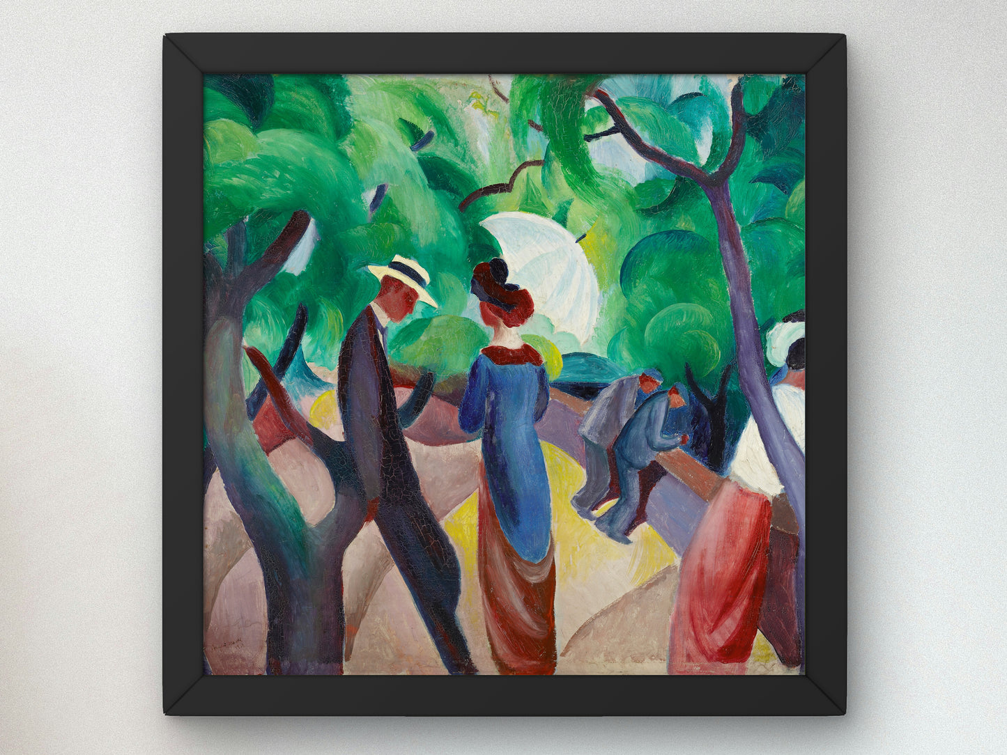 Promenade by August Macke 1913, Wall Art Print, Fine Art Reproduction, Museum Quality Decor, Poster