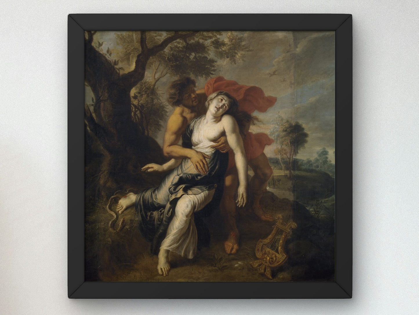 The Death of Eurydice by Erasmus Quellinus II 1630, Wall Art Print, Fine Art Reproduction, Museum Quality Decor, Poster