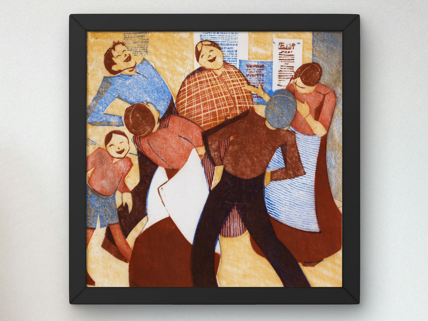 The Joke by Ethel Spowers 1932, Wall Art Print, Fine Art Reproduction, Museum Quality Decor, Poster