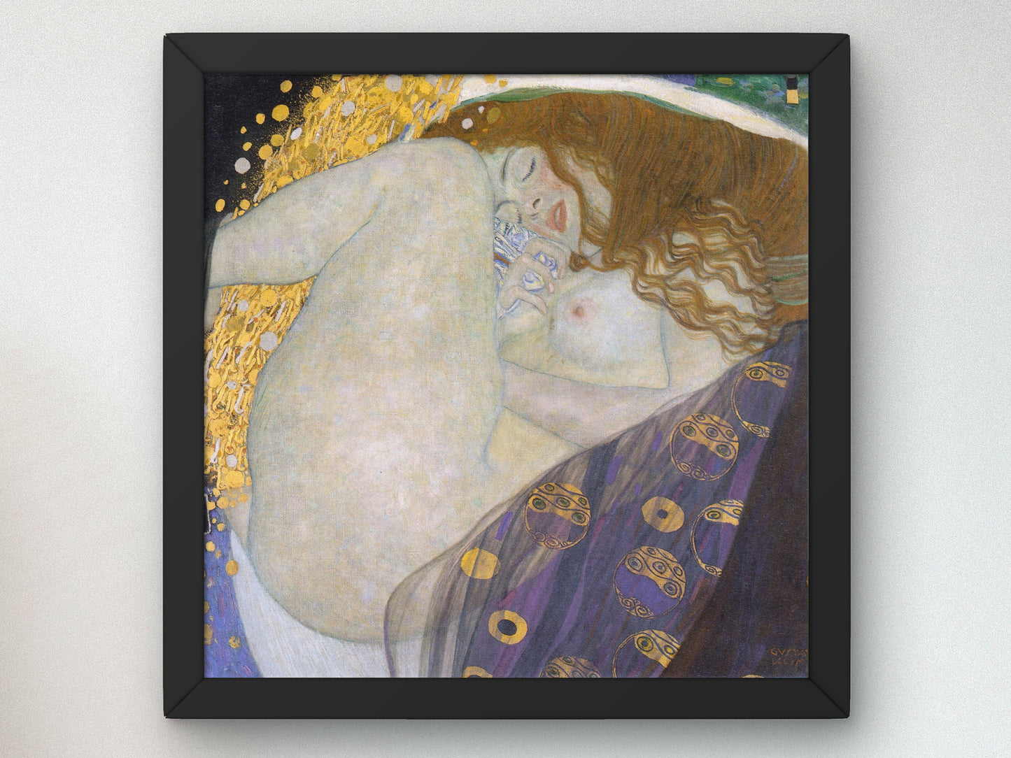 Danae by Gustav Klimt 1907, Wall Art Print, Fine Art Reproduction, Museum Quality Decor, Poster